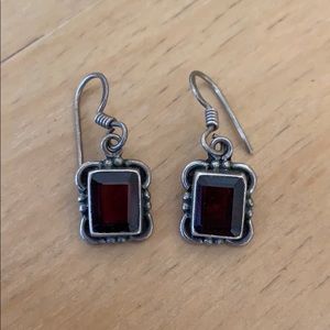 Garnet earrings